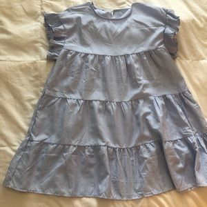 STRIPED BABY DOLL DRESS